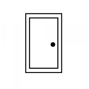 Ouverture porte claquée